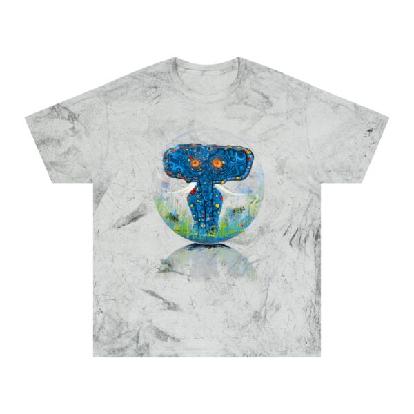 Colorful Elephant Unisex T-Shirt, Bohemian Tee, Nature Lover Gift, Animal Graphic Tee, Statement Shirt, Tie-Dye Style - Image 2